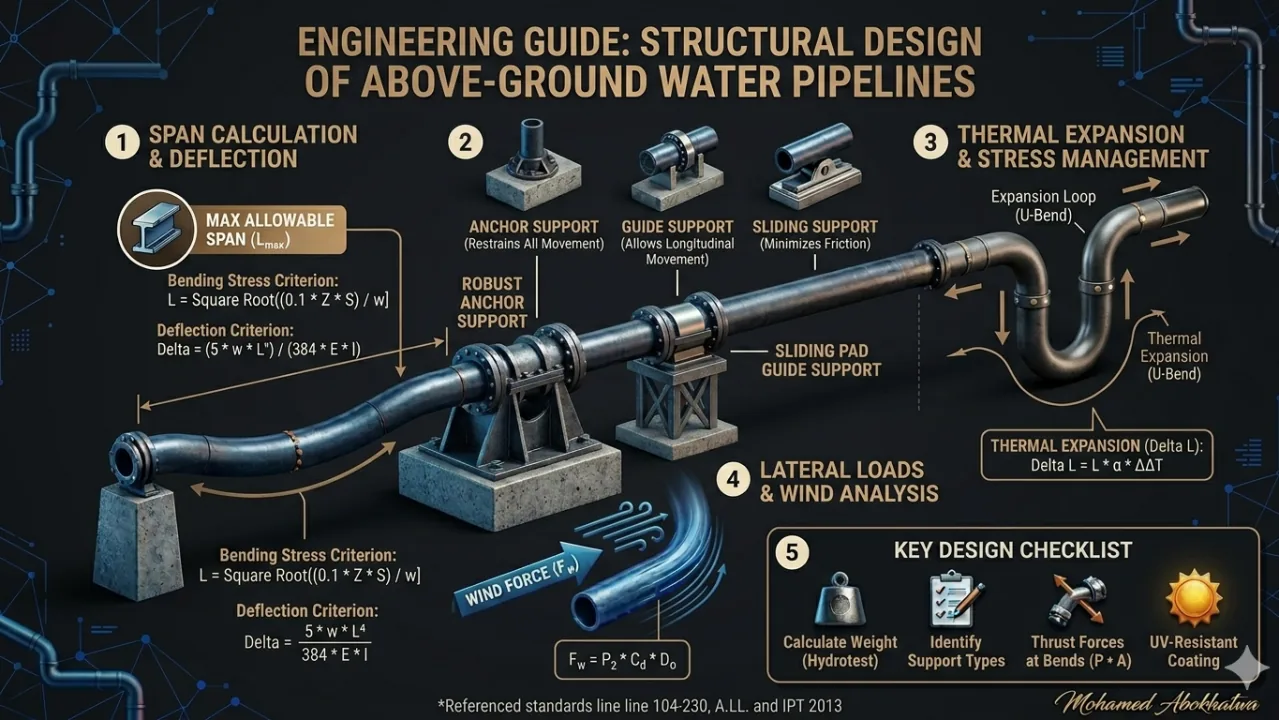 Structural Design of Above-Ground Water Pipelines