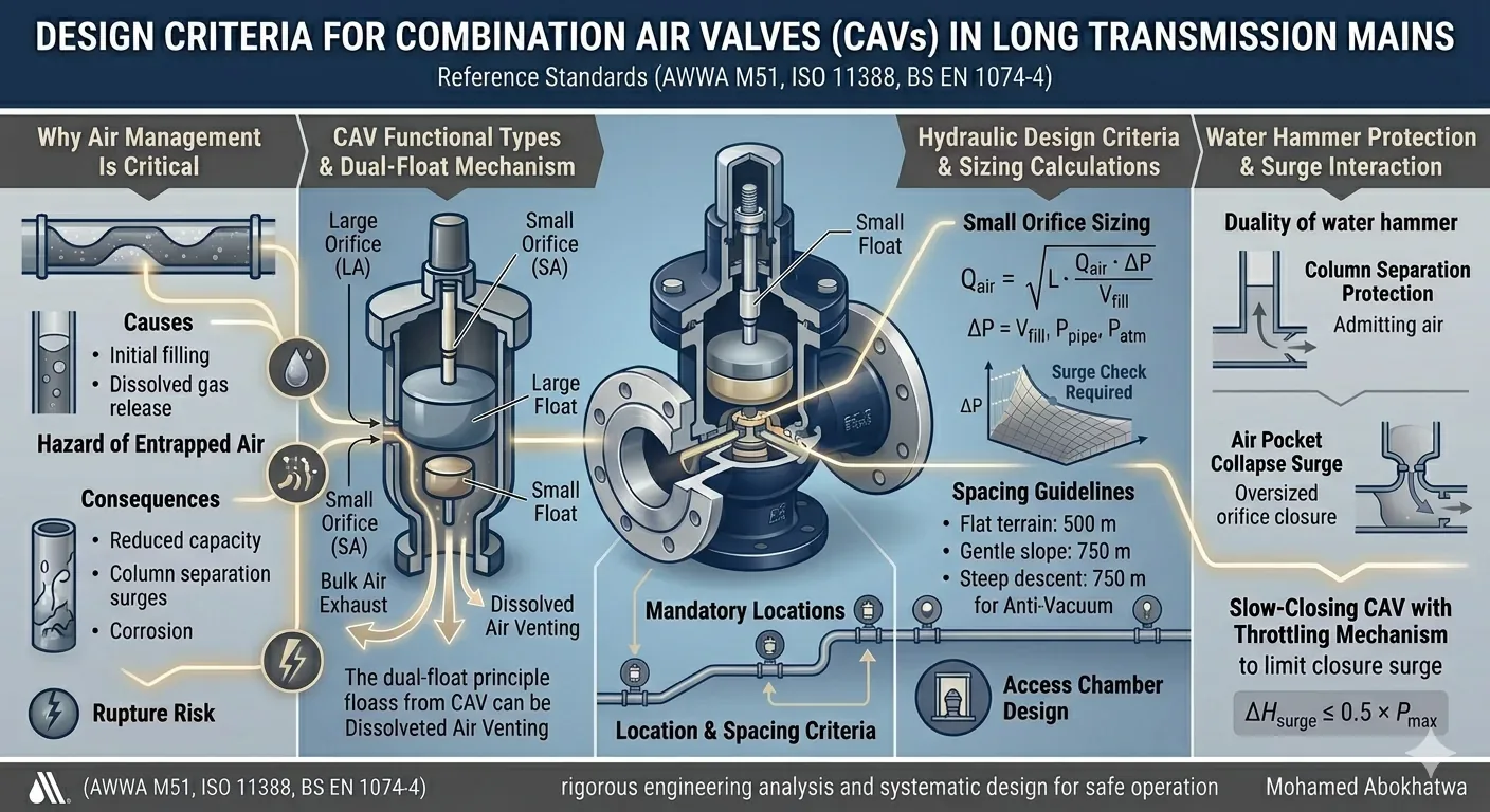 Combination Air Valves in Transmission Mains