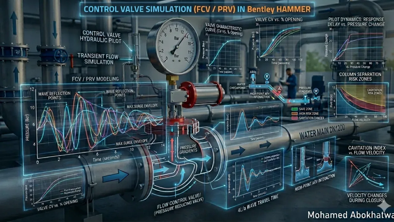 Control Valve Transients in Bentley HAMMER