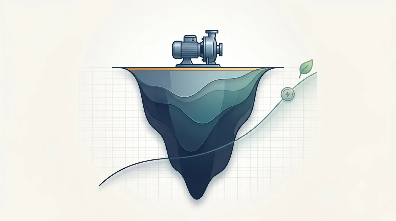 Pump life-cycle cost and energy efficiency over twenty years
