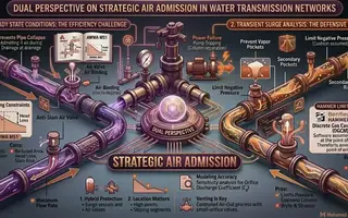 Strategic Air Admission in Water Transmission Networks