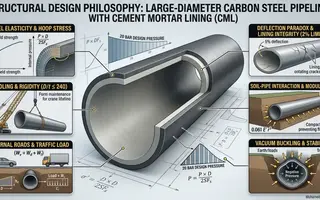 Carbon Steel Pipeline with Cement Mortar Lining