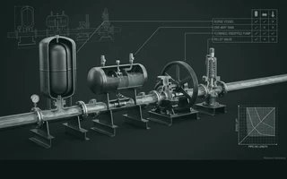Choosing Surge Protection: Vessel, One-Way Tank, Relief Valve or Flywheel on the Same Pipeline