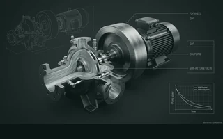 Pump Inertia and the Flywheel: When Spinning Mass Can Replace a Surge Vessel
