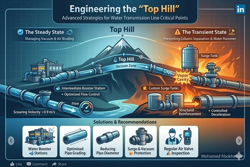 Top Hill Challenge in Water Transmission Lines